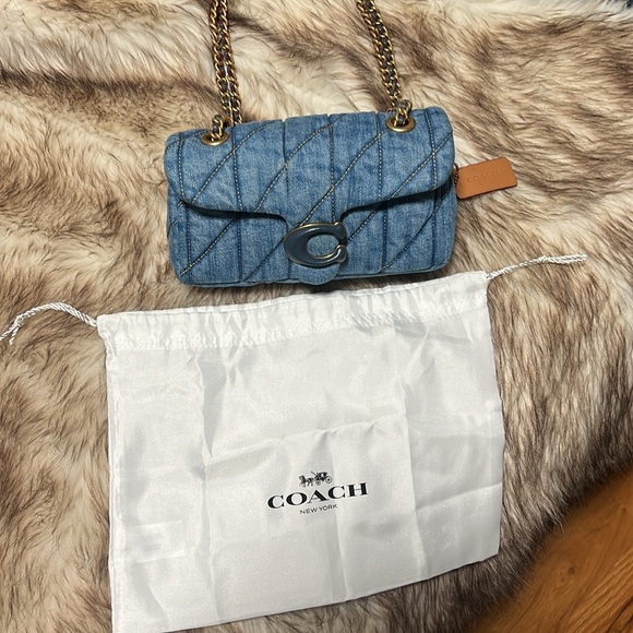 Denim Tabby 20 Coach Quilted Shoulder Bag - Picture 6 of 9